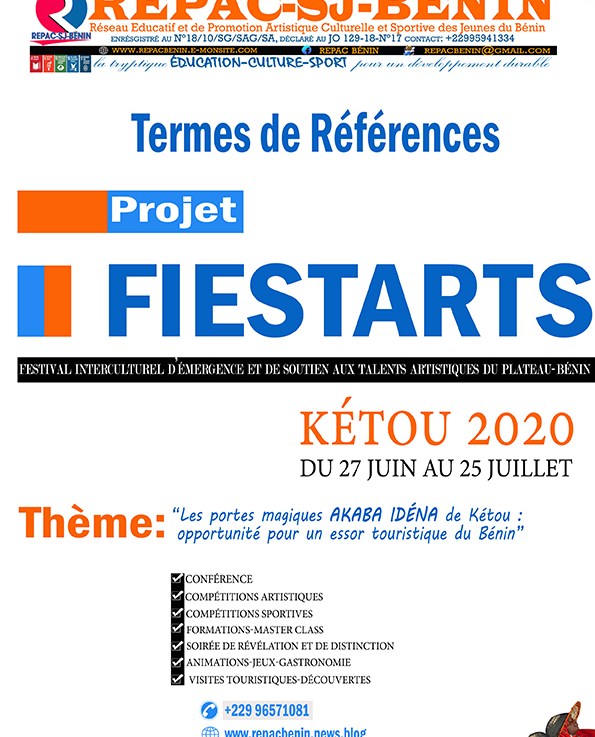 la vision et les défis de la 2ème Edition de festival BENIN&nbsp;FIESTARTS