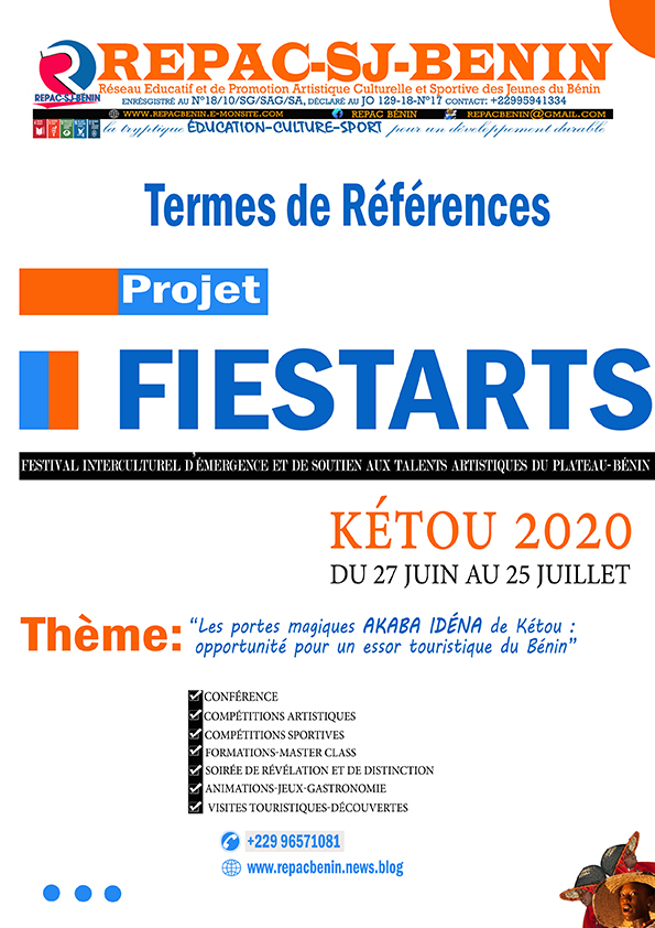 la vision et les défis de la 2ème Edition de festival BENIN&nbsp;FIESTARTS